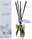 LOVSPA Reed Diffuser Set, English Garden Scented Oil Diffuser with Sticks, Home Fragrance Accessories for Bathroom Shelf Decor, Aroma Diffusers for Home or Office Desk, USA Made by CozyNest Decor