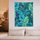 ICMOLYYENLO Tropical Green Plant Tapestry, Green Palm Leaves Natural Landscape Print Wall Tapestry for Bedroom Living Room Dormitory 60x80 Inch by CozyNest Decor