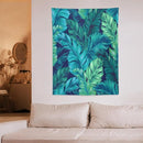 ICMOLYYENLO Tropical Green Plant Tapestry, Green Palm Leaves Natural Landscape Print Wall Tapestry for Bedroom Living Room Dormitory 50x60 Inch by CozyNest Decor