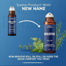 Breathe Essential Oil Roll-On Blend 10 ml - Pure Eucalyptus, Peppermint & Rosemary Oils Roller for Clear Breathing & Respiratory Support - Nexon Botanics by CozyNest Decor