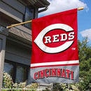 Cincinnati Reds Double Sided House Flag by GreenHaven Gardens