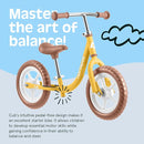 Retrospec Cub Toddler 12" Balance Bike, 18 Months - 3 Years Old, No Pedal Beginner Kids Bicycle for Girls & Boys, Flat-Free Tires, Adjustable Seat, & Durable Frame by TinyTreasures Baby Boutique