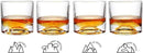 American Peaks Heavy Crystal Whiskey Glasses Gift Set of 4, Thick Freezable Bourbon Glass 1lb Each, Premium Whiskey Gifts for Men, Frozen Crystal Chills Cocktails, 10 oz by CozyNest Decor