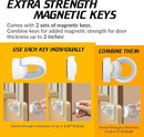 UPGRADED LICYFERN Magnetic Cabinet Locks (8 Locks & 2 Keys) - Invisible Baby Proofing Child Safety Lock & Keys – Easy to Install, Home & Kitchen Cabinet Magnetic Drawer Locks by TinyTreasures Baby Boutique