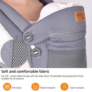 New Upgrade Ergonomic Baby Carrier Newborn Toddler Wrap Carrier,Hands Free Baby Sitting Sling,Breathable,Perfect for Infants/Chest Sling for Babies Shower Gift (Grey, Upgrade-with Belt) by TinyTreasures Baby Boutique