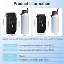 Water Bottle Holder with Strap for Hydroflask 32oz 40oz, Carrier Sling Bag with Phone Pocket Sleeve for Men Women Hiking Camping Travelling（black24/32oz） by TinyTreasures Baby Boutique