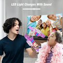 BONAOK Karaoke Microphone for Kids & Adults - Bluetooth Microphones Singing Mic with Disco Lights, Echo Effect, Built-in Speaker Portable Karaoke Player for Party Travel Gifts Q78(Light Purple) by TinyTreasures Baby Boutique
