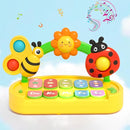 Baby Piano Toy for Kids 0-6-12-18 Months, Light Up Baby Keyboard Musical Toy with Press Pop Bubbles, 4 Modes Toddler Piano for Boys Girls Ages 1-3, Detachable & Portable Infant Toy Gift by TinyTreasures Baby Boutique