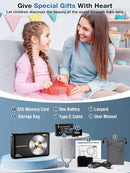 Digital Camera,FHD 1080P Kids Camera 44MP Point and Shoot Digital Cameras with 32GB Card,16X Zoom,Anti-Shake,Date Stamp,Compact Small Cameras Photography for Kids Student Teen Girl Boy(Black) by TinyTreasures Baby Boutique