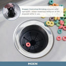Moen Host Series Garbage Disposal for Kitchen Sink with Power Cord, Control Activation, Sound Reduction, GXB75C by CozyNest Decor