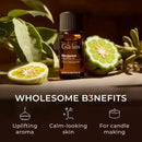 Gya Labs Bergamot Essential Oil - 0.34 Fl Oz - 100% Pure and Natural Bergamot Aromatherapy Essential Oil Uplifts Mood for Emotional Balance, Soothes Skin, Diffuser & Candle Making Scent by CozyNest Decor