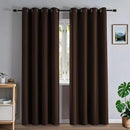 Blackout Curtains 108 Inches Long for Bedroom, Thermal Insulated Blackout Curtains 2 Panels Set, Solid Grommet Privacy Room Darkening Drapes for Living Room Windows(W52 x L108, Chocolate) by CozyNest Decor