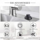 SinkTop Air Switch Kit (Long Full Brass Button) for Garbage Disposal, Cordless Oil Rubbed Bronze by CozyNest Decor