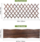 2PCS Expandable Garden Trellis, 38" x 89" Large Wooden Lattice Fence Wall Panel Stretchable Decorative Fences Lattice Trellis for Climbing Plants Outdoor Ivy Vine Rose Clematis Garden Patio Room Decor by GreenHaven Gardens