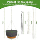 10 Inch Hanging Planters for Indoor & Outdoor Plants (2 Pack) - Self-Watering & Drainage Flower Pots with 2 Kinds of Plant Hangers for Home Decor & Garden (Deep Gray, 10 in) by GreenHaven Gardens