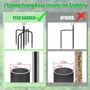 FEED GARDEN Shepards Hooks for Outdoor Bird Feeder Pole 92 Inch Adjustable Tall Heavy Duty Shepherds Hooks for Hanging Plant Baskets, Solar Lights, Wedding Decor, Lanterns, Black (2 Pack) by GreenHaven Gardens