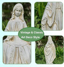 Virgin Mary Statue, Outdoor Garden Religious Decorations, Outdoor Mother Mary Statue, Garden Sculptures & Statues for Home Yard Patio Lawn Deck Hallway by GreenHaven Gardens