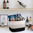 OIAHOMY Storage Basket, Woven Baskets for Storage, Cotton Rope Basket for toys,Towel Baskets for Bathroom - Pack of 3, Gradient Dark by CozyNest Decor