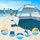 COMMOUDS Beach Tent Sun Shade for 3/4-5/6-7/8-10 Person, UPF 50+ Beach Sun Shelter Canopy Tent, Lightweight, Easy Set Up and Carry by TinyTreasures Baby Boutique
