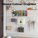 Magnetic Basket, Magnetic Shelf for Fridge,Magnetic Spice Rack Wire Mesh Magnetic organizer Holder Accessories for Office Kitchen Classroom Storage, Black-High, 13.77" x 5.11" x3.26" by CozyNest Decor