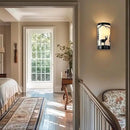 Wall Light Fixtures,Deer Cream White Parchment Rustic Wall Sconces,Farmhouse E26 Base Wall Sconce Light,Industrial Metal Black Sconce,Wall Lamps for Bedroom,Living Room,Hallway,Stairway by CozyNest Decor