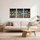 HPNIUB Modern Dark Wildflower Framed Canvas Wall Art Set,Minimalist Nature Jungle Botanical Landscape Wall Decor, (16x24 Inch) Farmhouse Painting for Living Room, Bedroom, Office by CozyNest Decor
