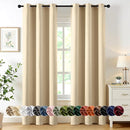 MIULEE Cream Beige Blackout Curtains for Bedroom Living Room 84 Inches Long 2 panels, Thermal Insulated Room Darkening Drapes Solid Grommet Top Noise Reducing Light Blocking Window Curtains 40x84 Inch by TinyTreasures Baby Boutique