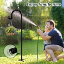 Bird Feeder Pole 60inch Heavy Duty Shepherds Hooks for Outdoor, Tall Hummingbird Feeder Stand for Hanging Plants Basket, Wind Chimes, Solar Lantern Flower Pots, Wedding Decor 2Packs by GreenHaven Gardens