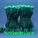 200 Count Green Wide Angle LED Christmas Lights, 66 ft Green Wire UL Certified Commercial Grade 5mm Holiday String Light Set (Green) by CozyNest Decor