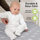 KeaBabies 2-Pack Organic Crib Sheets for Boys, Girls - 52x28 Fitted Crib Mattress Sheet Neutral, Breathable Jersey Cotton Cover for Baby Bed, Toddler Mattress, Soft & Cute Prints (Rainbow) by TinyTreasures Baby Boutique