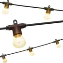 Enbrighten LED Bistro Outdoor String Lights, 24ft, 12 Shatter Resistant Lifetime Bulbs, 2200K Warm White, Weather Resistant, Indoor/Outdoor, Commercial Grade, Perfect for Backyard, Porch, Patio, 38356 by CozyNest Decor
