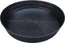 25 Inch Extra Large Planter Saucer, Extra-Deep 4.25 in Black Drip Trays for Flower Pot, Heavy Duty Drainage Tray Indoors No Holes, Plastic Plant Plate Water Catcher for Pots Base 19 20 21 22 in by GreenHaven Gardens