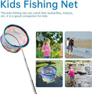2PCS Fishing Net with Bucket, Telescopic Fishing Landing Net, Collapsible Kids Sand Bucket, Kids Fish Butterfly Catching for Freshwater Saltwater Outdoor Activities by TinyTreasures Baby Boutique