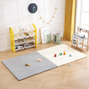Baby Play Mat 48"x48" – Thick, Non-Slip Foam Mat for Babies and Toddlers. Foldable, Scrubbable, Odorless, and Soft, Ideal for Playpens, Crawling, and Indoor Playtime-Grey by TinyTreasures Baby Boutique