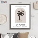 VCK 24x30 Frame Set of 3, Gray Solid Wood Poster Picture Frame, Exclusive Wood Grain, Wall Mounting Hanging by CozyNest Decor