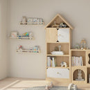 Heimlove Nursery Floating Shelves, Wood Nursery Book Shelves for Wall, 32 inch Wall Bookshelf for Kids Solid Wood Shelves for Books,Toys and Decor Storage, Set of 3 by TinyTreasures Baby Boutique