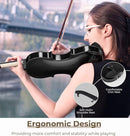 Vangoa 4/4 Full Size Beginner Violin Set, Acoustic Violin for Adults, Teens and Children over 11, Violin Beginner Set (with Hard Case, Rosin, Shoulder Rest, Bow, Spare Strings, Mutes and Black Set) by TinyTreasures Baby Boutique