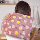 GOQOTOMO Flower Heating Pad for Back Pain Relief- 12" x 24"12 Heat Levels, 8 Timers Stay on, Machine Washable -F1224 by CozyNest Decor