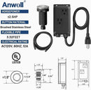 Garbage Disposal Air Switch Kit -Professional- Dual Outlet, Sink Top Waste Disposer On/Off, Garbage Disposal Button, UL Listed by CozyNest Decor