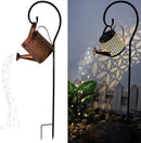 Solar Lanterns Outdoor Waterproof,Metal Watering Can Garden Decor,Hanging Solar Path Lights Yard Art,Outside Patio Decorations Gardening Birthday Gifts for Mom Grandma Women,with Hook,Large by GreenHaven Gardens