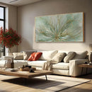 Framed Canvas Prints Gold Line Poster Abstract Wall Ar Green Pictures Wall Decor 29"x 58" Modern Artwork Large Wall Decorations for Living Room Home by CozyNest Decor