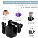 Suranew Universal Stroller Cup Holder, Adjustable Drink Holder with Phone Holder for Baby Stroller, Wheelchair, Walker, Bike, Scooter, Gifts for Family Member. by TinyTreasures Baby Boutique