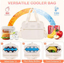 PIIOSER Breastmilk Cooler Bag with Ice Pack, Fits 6 Baby Bottles Up to 9 Ounce, Insulated Bottle Travel Bags with Shoulder Strap-Wearable Breast Pump Carrying Case for Nursing & Working Moms by TinyTreasures Baby Boutique