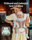 Baby Carrier Newborn to Toddler, 6-in-1 Baby Carrier, Adjustable Detachable Infant Baby Hip Seat Carrier for 7-50lbs by TinyTreasures Baby Boutique