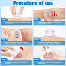 3pcs Cupping Therapy Set-Professional Silicone Cupping, Suitable for Facial Body Massage/Deep Myofascial Release/Pain Relief/Muscle Relaxation & More (Clear,3pcs) by CozyNest Decor