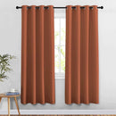 NICETOWN Doorway Curtains for Girls Room 78 inches Long, Grommet Privacy Light & Sound Reducing Room Darkening Window Treatments for Living Room, 2 Panels, Burnt Orange, W52 x L78 by TinyTreasures Baby Boutique