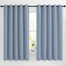 NICETOWN Vintage Blue Blackout Curtains for Bedroom, Grommet Thermal Insulated Room Darkening Window Treatments for Christmas/Thanksgiving Day, W66 x L66, 2 Panels by TinyTreasures Baby Boutique