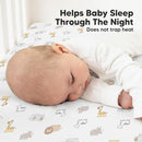 KeaBabies 2-Pack Organic Crib Sheets for Boys, Girls - 52x28 Fitted Crib Mattress Sheet Neutral, Breathable Jersey Cotton Cover for Baby Bed, Toddler Mattress, Soft & Cute Prints (KeaSafari) by TinyTreasures Baby Boutique