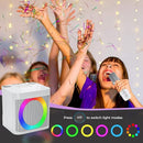 Karaoke Machine for Kids Adults - Portable Bluetooth Speaker with 2 Wireless Microphones, Singing Machine for Party, Birthday Gifts for Girls Boys Ages 4, 5, 6, 7, 8, 9, 10, 11, 12+ Years Old by TinyTreasures Baby Boutique