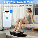 Vibration Plate Exercise Machine, Full Body Shaker Workout Vibration Plate for Lymphatic Drainage Weight Loss, Waver Vibrating Fitness Platform with Resistance Bands, Low Noise Home Fitness for Adults by CozyNest Decor